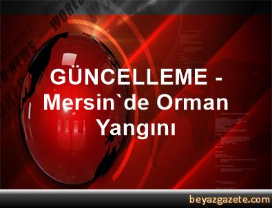 GÜNCELLEME - Mersin'de Orman Yangını - Mersin iline bağlı ...